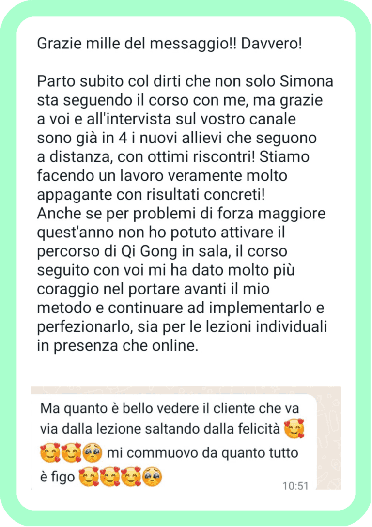 Testimonianze su Corsi di Alex Recchia